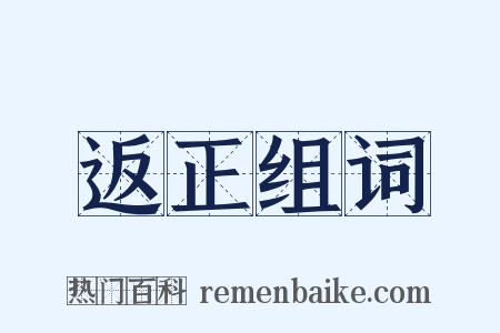 返正组词是什么意思的图片